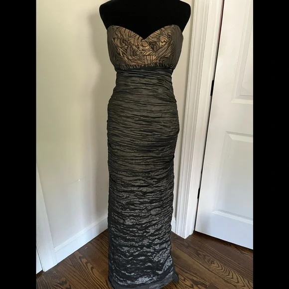 nicole miller evening dresses Ladivine Dress 7469A, Formal Evening Gown Paris Blue / 14 main image 1